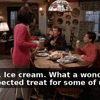 Mmm. Ice cream. What a wonderful, unexpected treat for some of us.