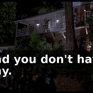 and you don't have any.