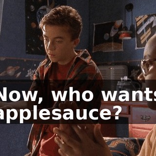 Now, who wants applesauce?