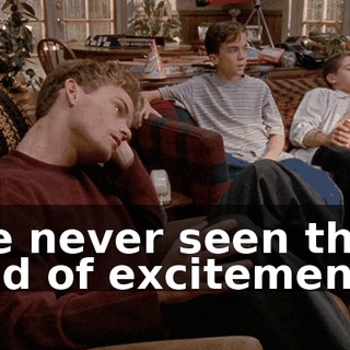 I've never seen this kind of excitement...