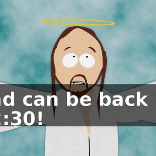 and can be back by 12:30!