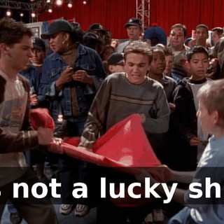 It's not a lucky shirt!