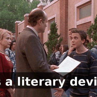 It's a literary device.