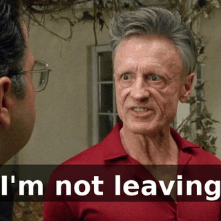 I'm not leaving