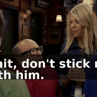 Wait, don't stick me with him.