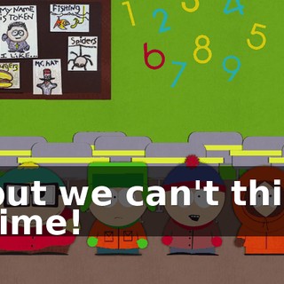 but we can't this time!