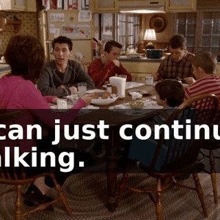 I can just continue talking.