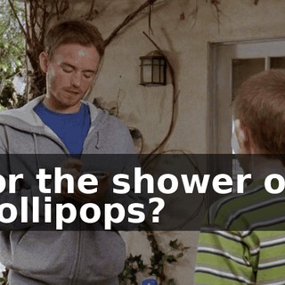 or the shower of lollipops?