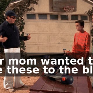 Your mom wanted to give these to the blind.
