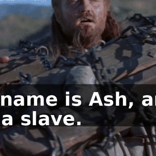 My name is Ash, and I am a slave.