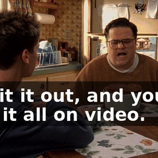 I spit it out, and you've got it all on video.