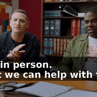 And in person. - But we can help with that.