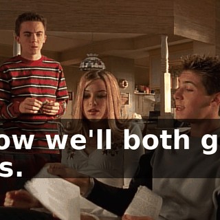 Now we'll both get C's.