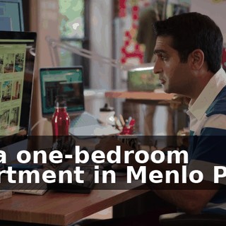 for a one-bedroom apartment in Menlo Park.