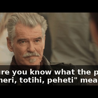 I'm sure you know what the phrase "waitheri, totihi, peheti" means.