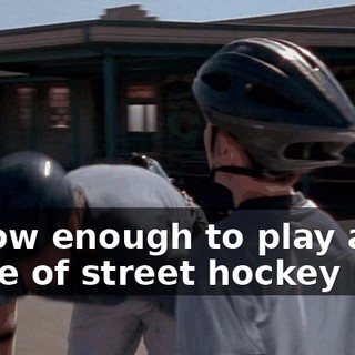 I know enough to play a game of street hockey now.