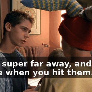 from super far away, and they jingle when you hit them.