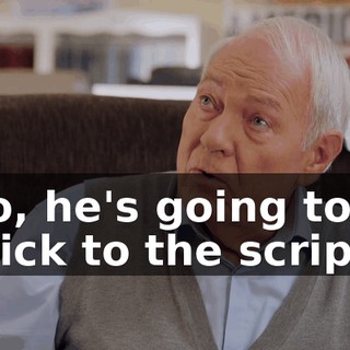 So, he's going to stick to the script?
