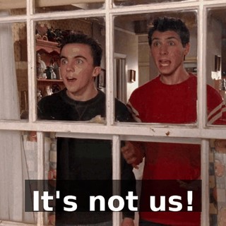 It's not us!
