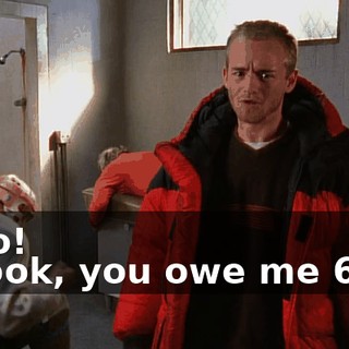 - No! - Look, you owe me $604.