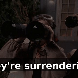 They're surrendering.