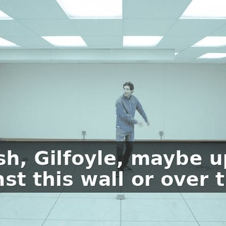 Dinesh, Gilfoyle, maybe up against this wall or over there.