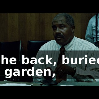 In the back, buried in the garden,