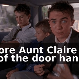 before Aunt Claire let go of the door handle.