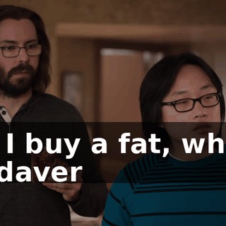 so I buy a fat, white cadaver
