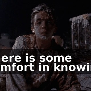 There is some comfort in knowing