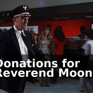 Donations for Reverend Moon?