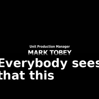 ♪ Everybody sees that this ♪