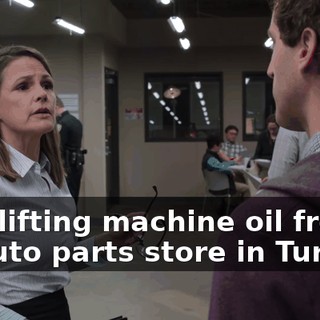 shoplifting machine oil from an auto parts store in Turlock.