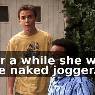 For a while she was the naked jogger.