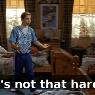 It's not that hard.