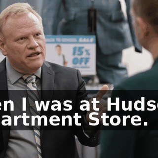 when I was at Hudson's Department Store.