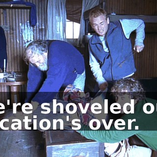 We're shoveled out. Vacation's over.
