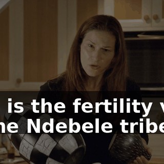This is the fertility vase of the Ndebele tribe.