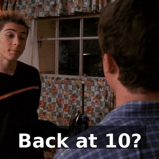 Back at 10?