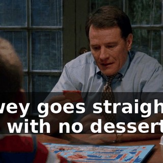 Dewey goes straight to bed with no dessert.