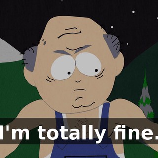 I'm totally fine.