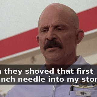 When they shoved that first four-inch needle into my stomach,