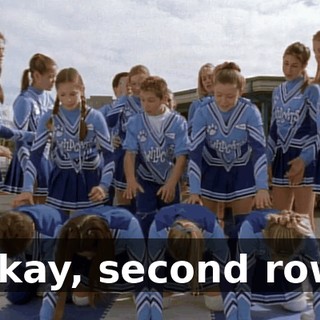 Okay, second row.