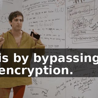 is by bypassing encryption.