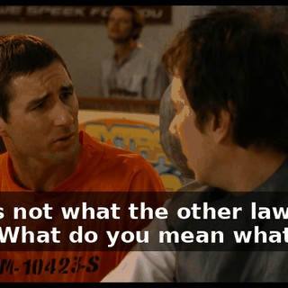 That's not what the other lawyer said. What do you mean what the--