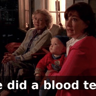 We did a blood test.