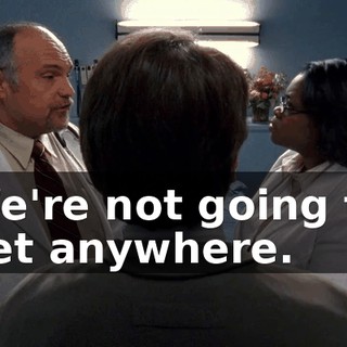 We're not going to get anywhere.