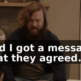 and I got a message that they agreed.