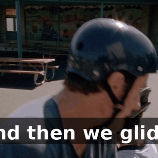 And then we glide.