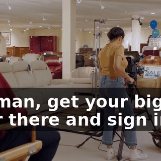 My man, get your big ass over there and sign in.